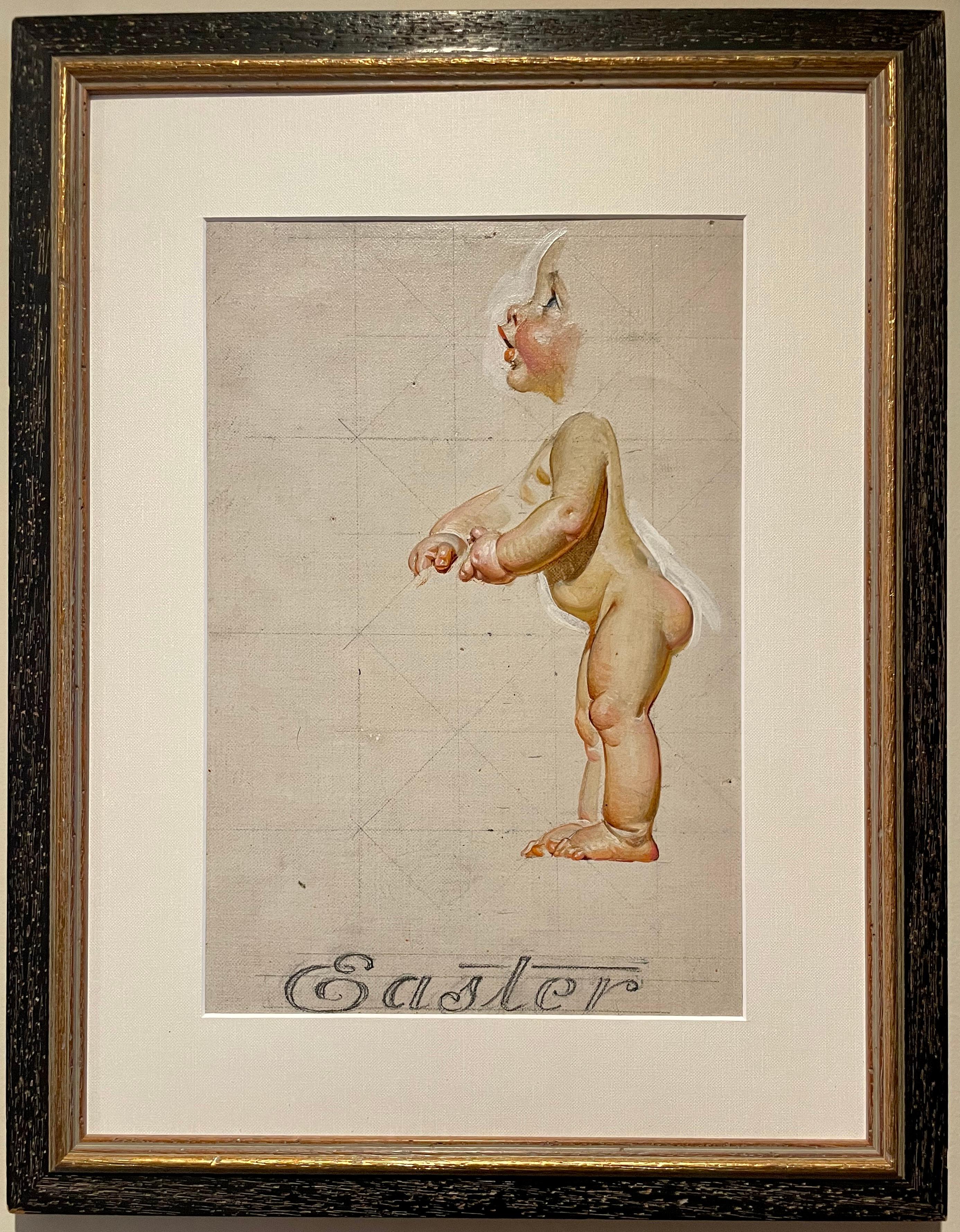 Joseph Christian Leyendecker Figurative Painting -  Easter Baby, Study