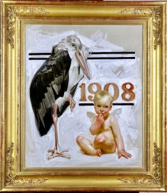 New Years Baby, Saturday Evening Post Cover, 1907