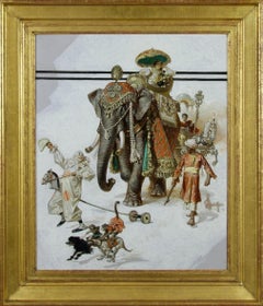 Fantasía del Circo Raj, Ilustración original de portada para The Saturday Evening Post