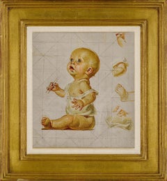 Study for New Year's Baby (Blowing Bubbles)