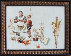 Study for 'Trimming the Pie'