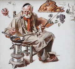 Thanksgiving, The American Weekly Cover, Preliminary Study