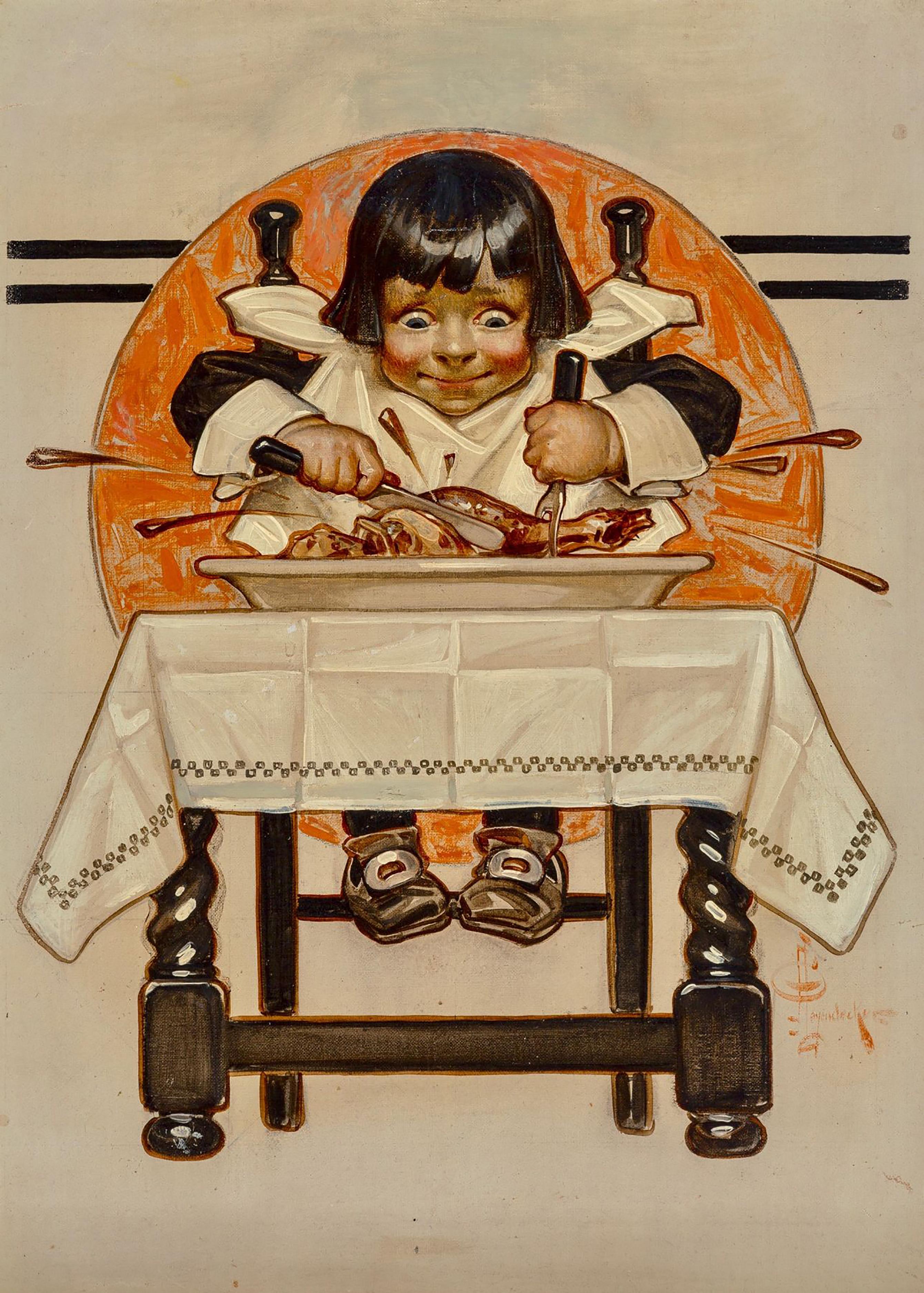 Thanksgiving, The Saturday Evening Post cover, November 12, 1910