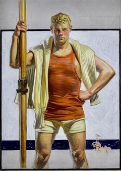 El remero, ilustración original de la portada de Collier's Magazine