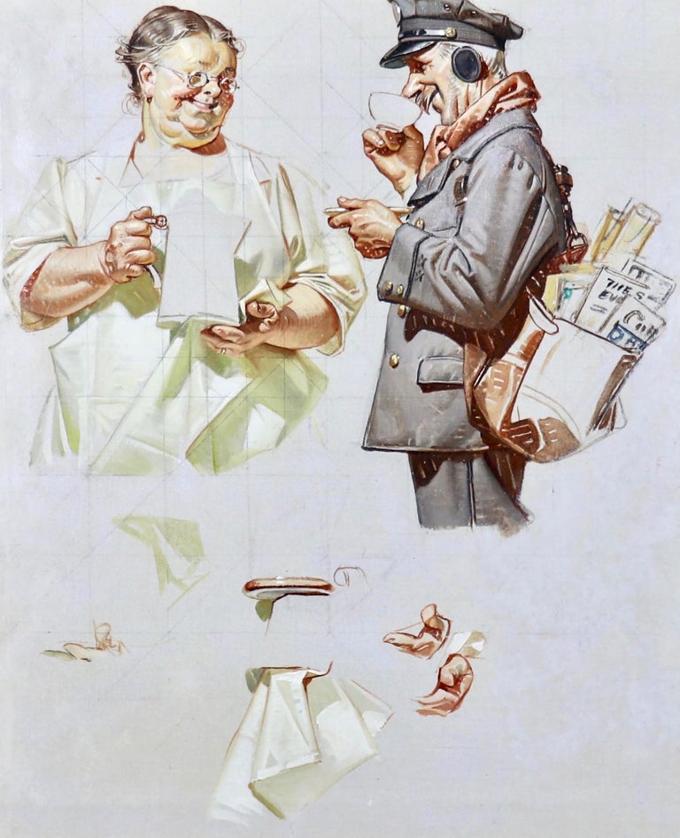 Joseph Christian Leyendecker - "The Postman Always Drinks Twice