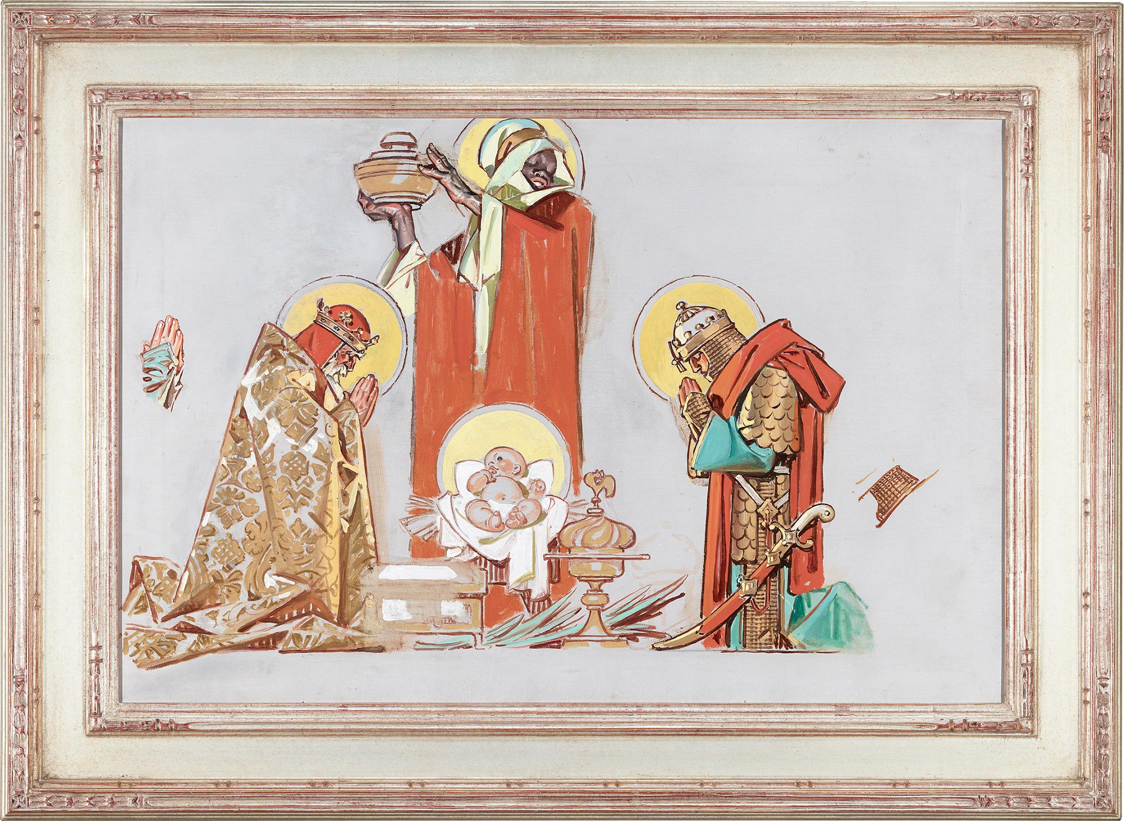 Three Wise Men - Painting by Joseph Christian Leyendecker