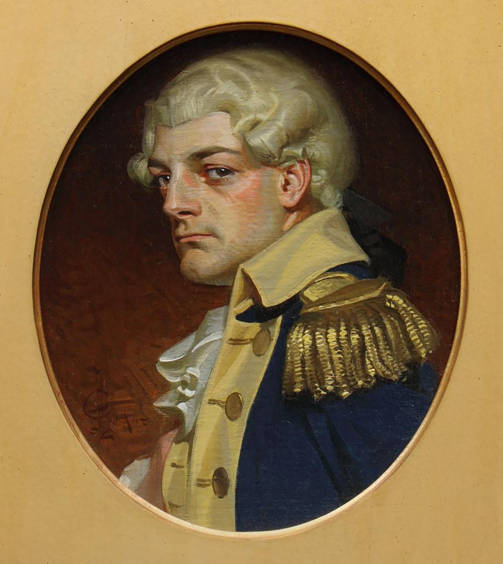Joseph Christian Leyendecker Figurative Painting - Young Admiral, Kuppenheimer Book Cover