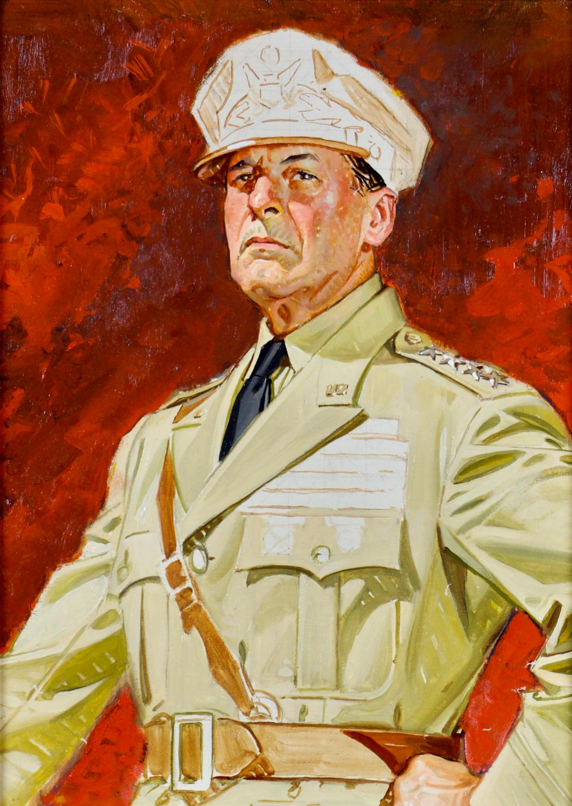 Study of General Douglas MacArthur - Photograph by Joseph Christian Leyendecker