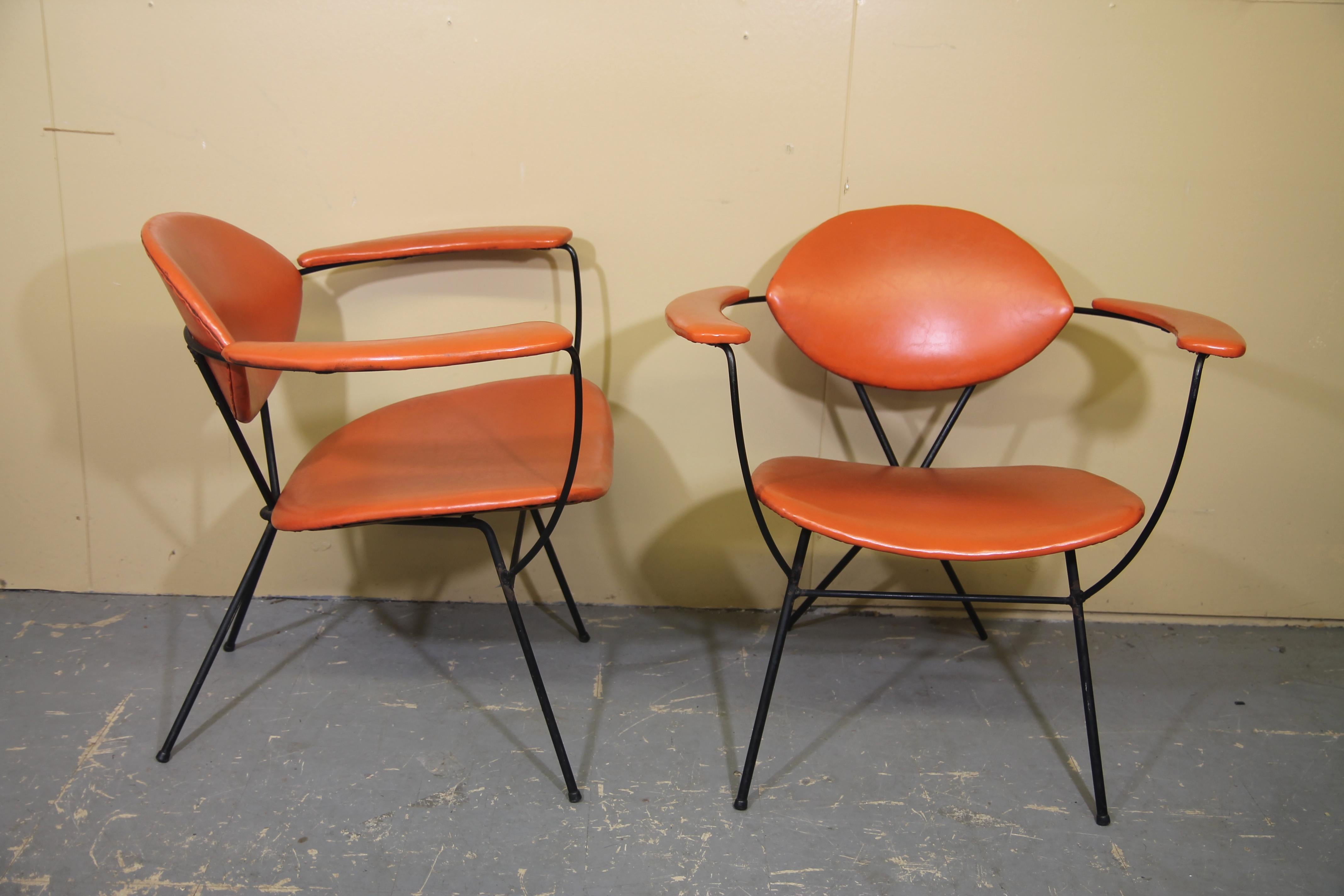 Mid-Century Modern Joseph Cicchelli Designed Lounge Chairs for Reilly-Wolff