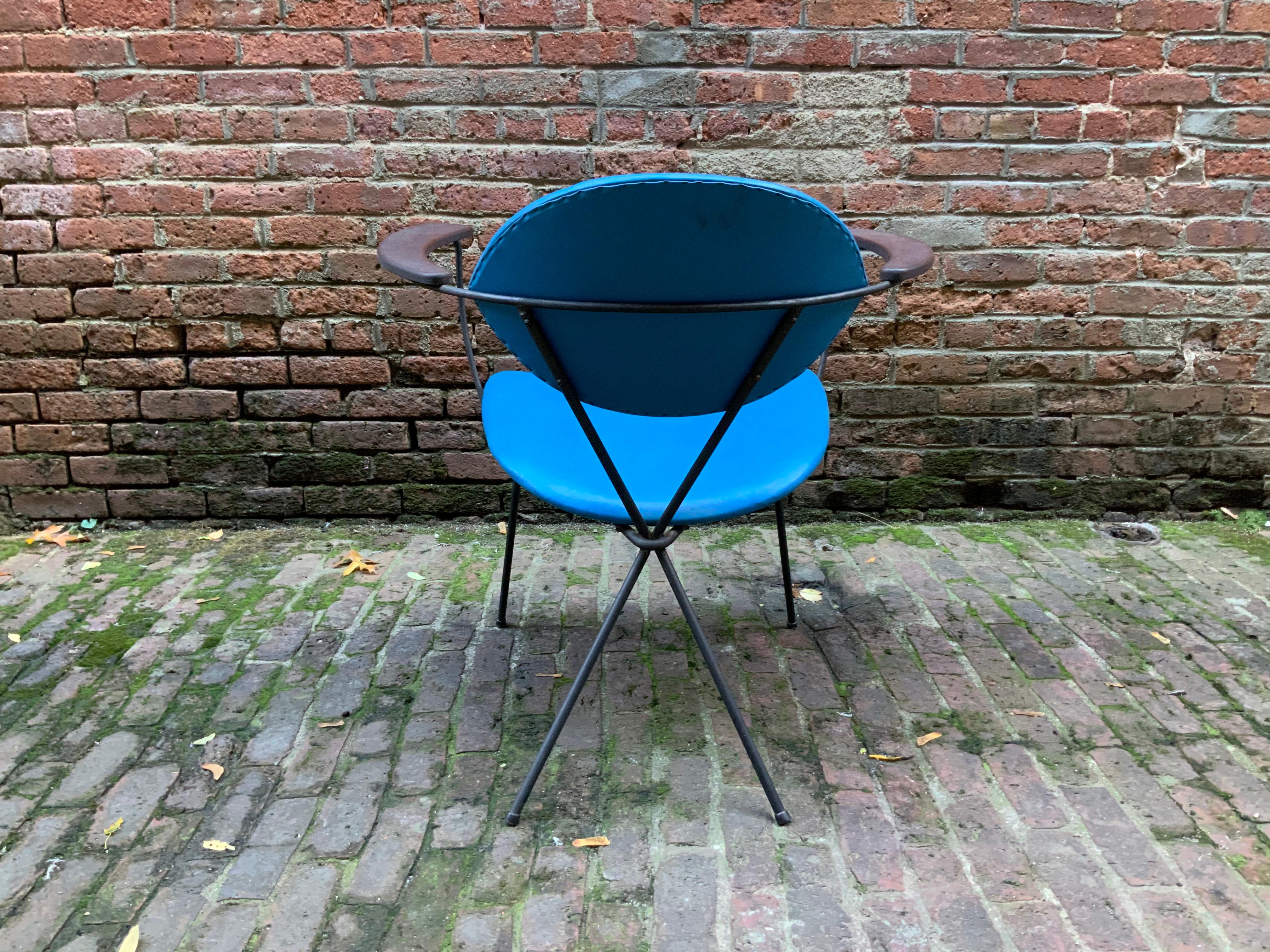 Mid-Century Modern Joseph Cicchelli for Reilly-Wolff Iron Armchair For Sale