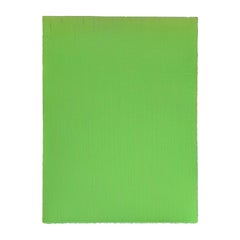 "Proposition 462" Pittura contemporanea a goccia tridimensionale di colore verde