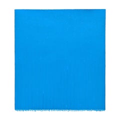 "Proposition 471" Pittura tridimensionale a goccia contemporanea con tonalità blu