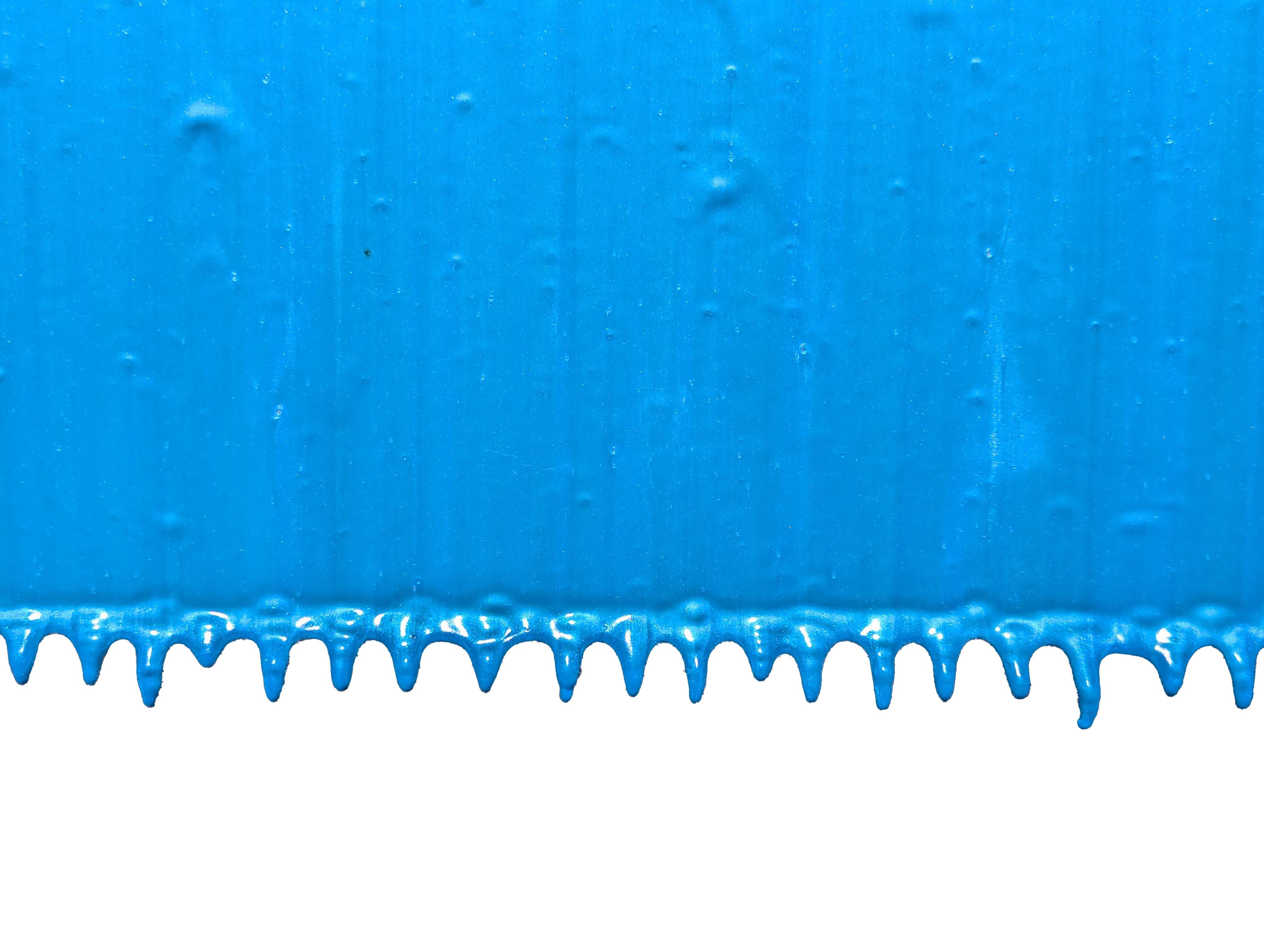“Proposition 471” Contemporary Blue Toned Three Dimensional Drip Painting For Sale 4