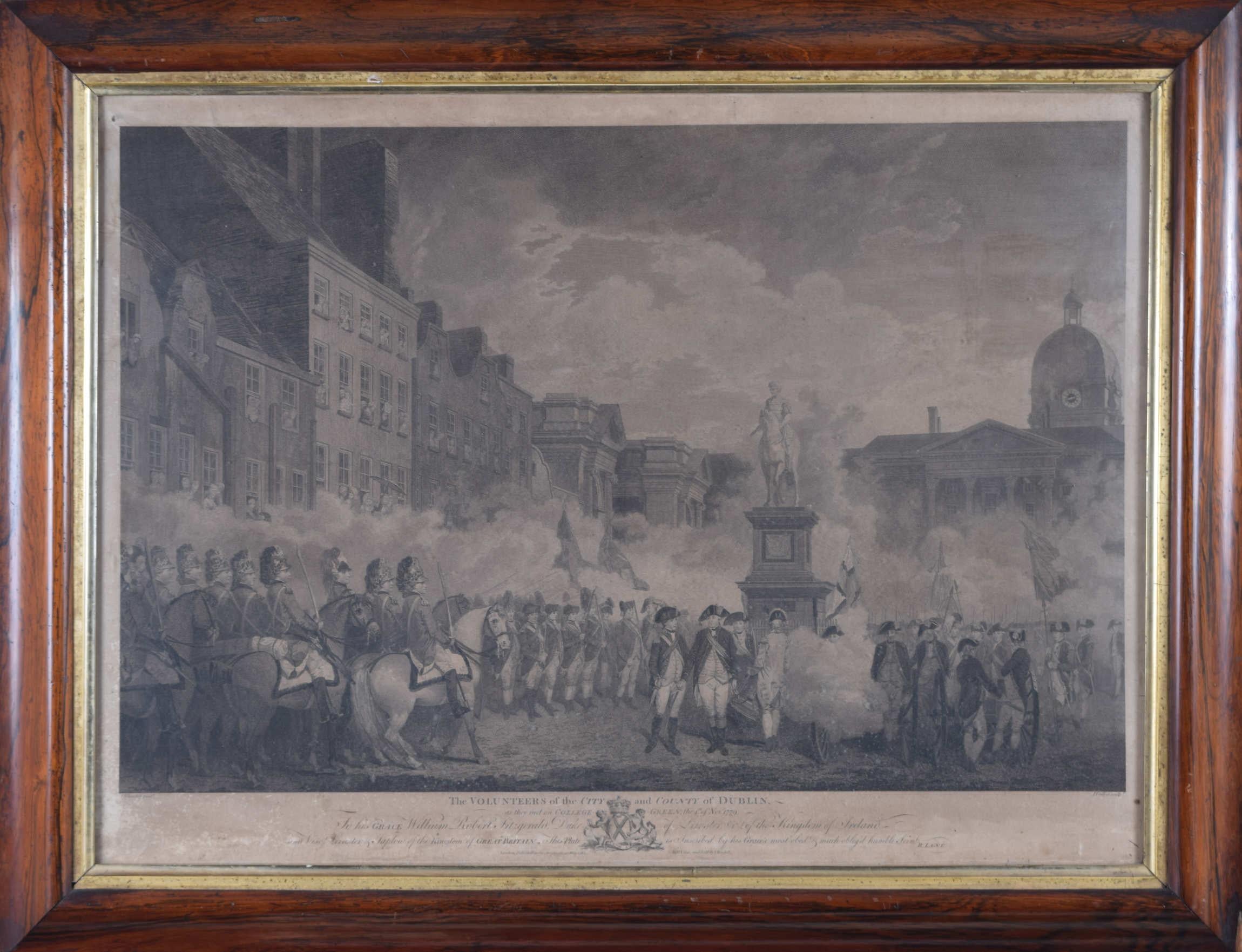 To see more, scroll down to "More from this Seller" and below it click on "See all from this Seller." 

Joseph Collyer (1748 - 1827) after Francis Wheatley (1747 - 1801)
The Volunteers of the City and County of Dublin
Monochrome print
28 x 31 cm

A