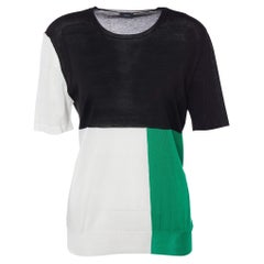 Joseph Maglia leggera in cotone a blocchi di colore XL