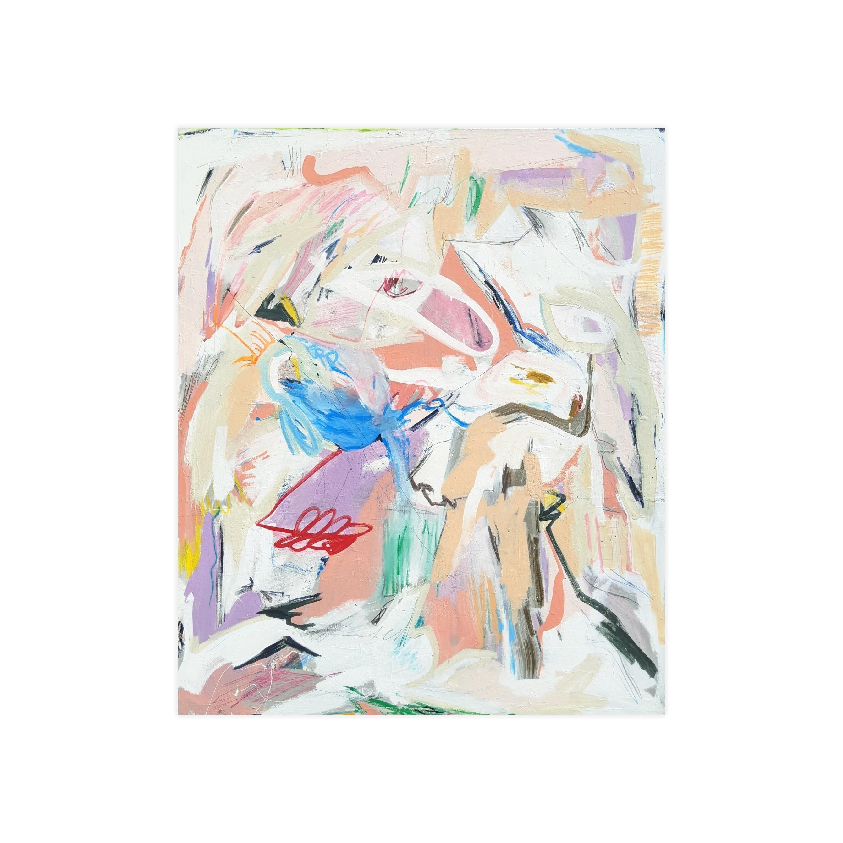 Abstract Physical Graffiti Painting by Joseph Conrad-Ferm, Mixed Media on Canvas