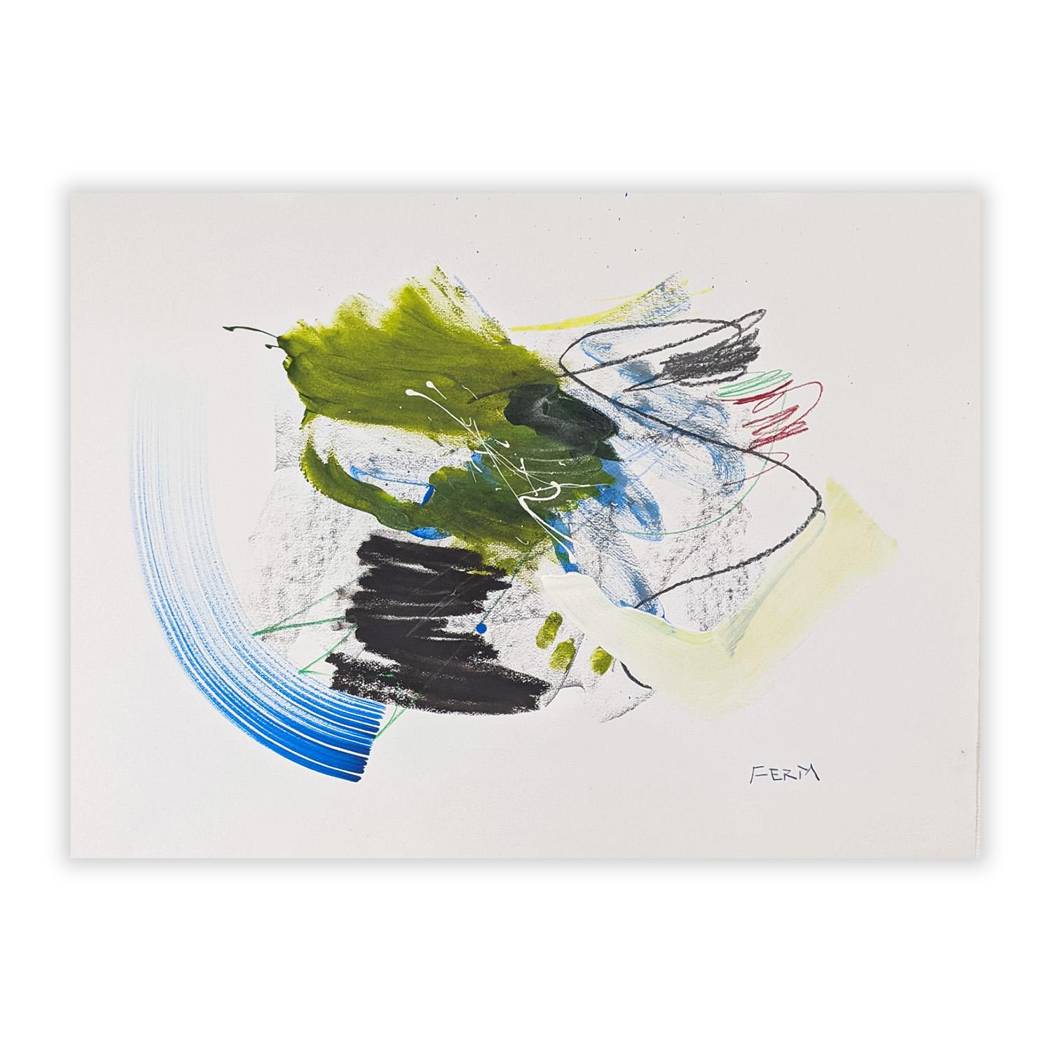 Sous Chef, 2021. REP by Tuleste Factory

Mixed medium painting on archival Arches watercolor paper. 22.5x30 inches. 

UV protective Plexi floated on a white matte with a two inch border. A 1"white frame approx 1.5" deep. 

I attempted to cook
