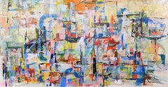 Abstract Babyl Painting by Joseph Conrad-Ferm, Acrylic Mixed Media on Canvas