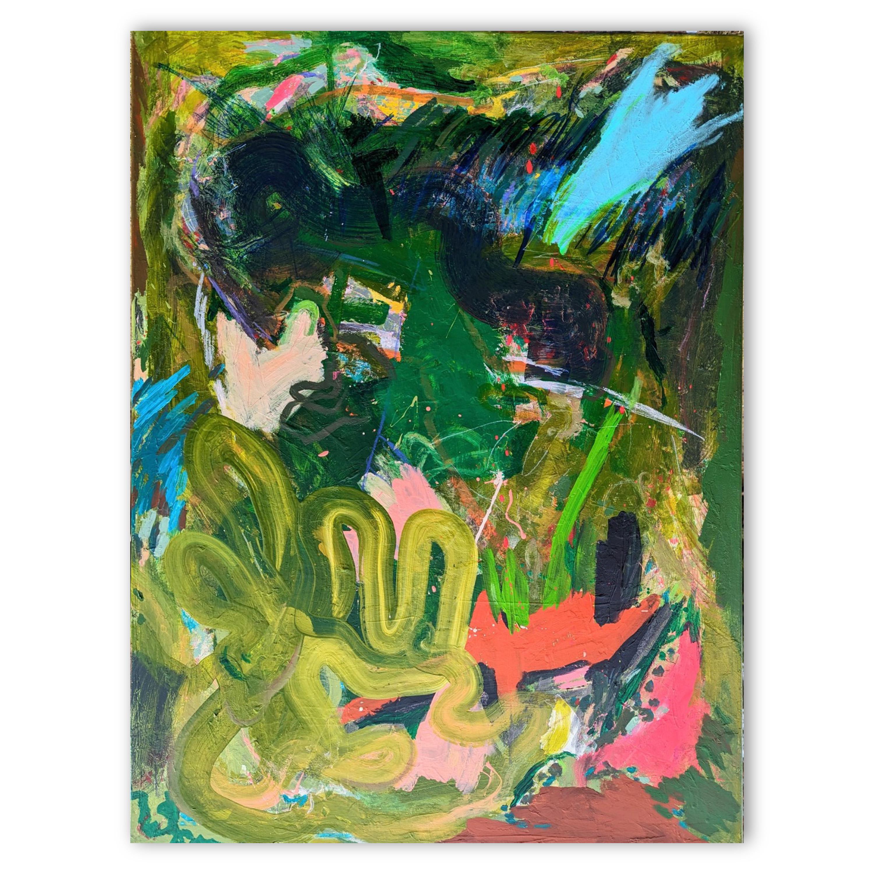 Abstraktes Turbo-Gemälde von Joseph Conrad-Ferm, Acryl, Öl, Mischtechnik auf Leinwand im Angebot 1