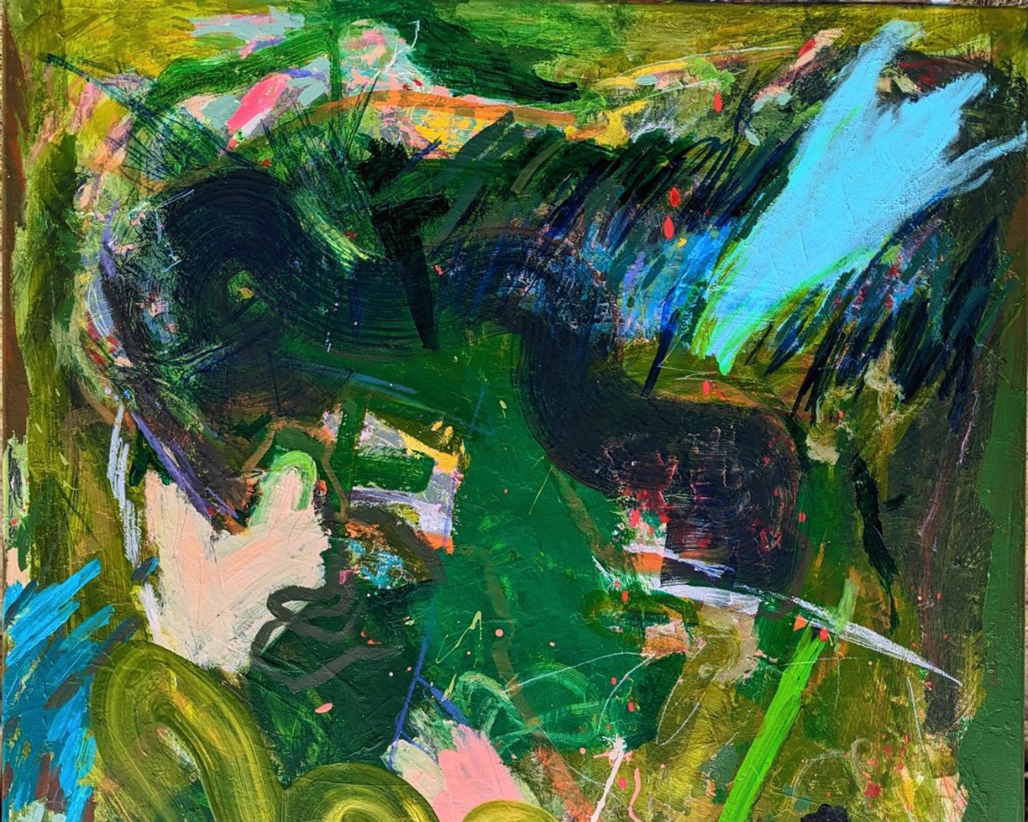 Abstraktes Turbo-Gemälde von Joseph Conrad-Ferm, Acryl, Öl, Mischtechnik auf Leinwand im Angebot 3