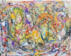 Abstract Boiler room Painting by Joseph Conrad-Ferm, Mixed Media on Canvas