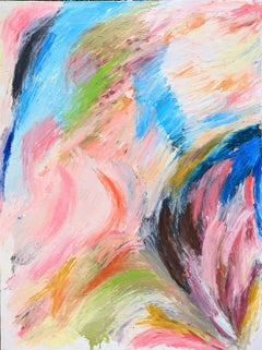 Abstract Chutes and Ladders Painting by Joseph Conrad-Ferm, Mixed Media Canvas