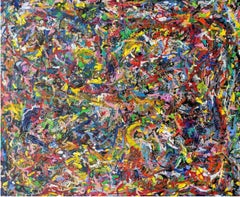 Abstract En Anglaise seulement Painting by Joseph Conrad-Ferm, Mixed Media