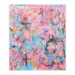 Cuadro abstracto Navegación privada de Joseph Conrad-Ferm, Técnica mixta sobre lienzo
