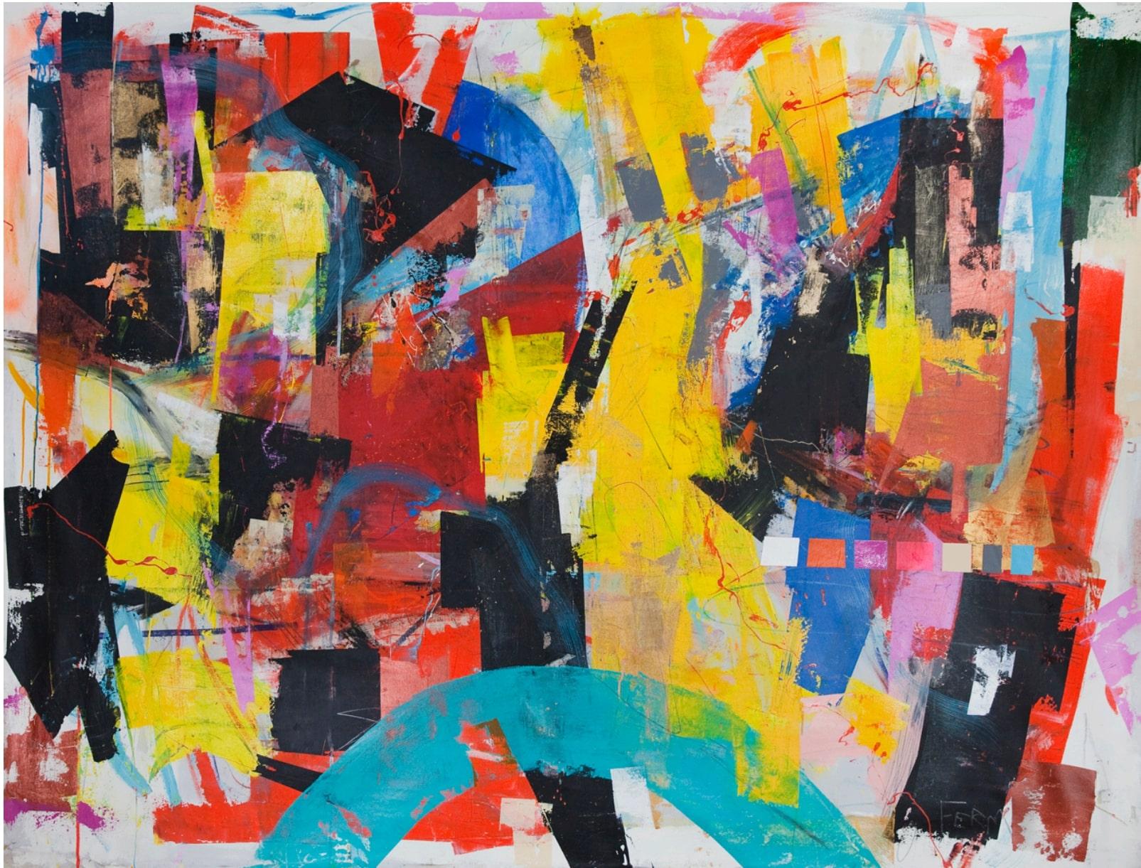 St. Louis by Joseph Conrad-Ferm, Mixed Media on Canvas, REP by Tuleste Factory

Born 1975, and raised in New Canaan, CT. Self taught artist Joseph Conrad-Ferm did not discover his need to paint until the winter of 2001, at age 26. “I don’t have a