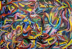 Abstract Taking its course Painting by Joseph Conrad-Ferm, Mixed Media on Canvas