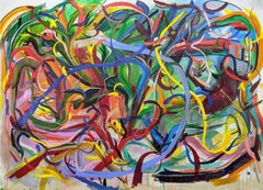Abstract The course of things Painting by Joseph Conrad-Ferm, Mixed Media Canvas