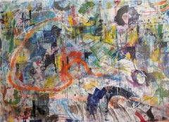 Abstract Watch the gap Painting by Joseph Conrad-Ferm, Mixed Media on Canvas