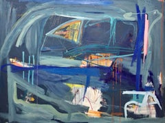 Bronson blue by Joseph Conrad-Ferm, Mixed Media Canvas, REP by Tuleste Factory