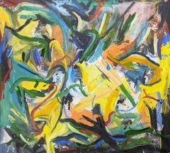 Abstract Brother's and Sister's Painting by Joseph Conrad-Ferm, Mixed Media