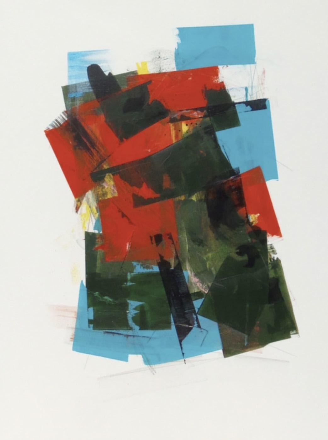 Peinture de kimono ouvert de Joseph Conrad-Ferm, huile sur toile technique mixte