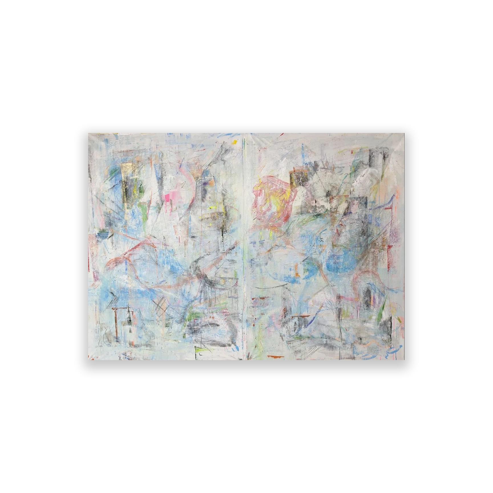 Remote Diptych by Joseph Conrad-Ferm, 2022
Mixed Media 
68 × 92 in 
172.7 × 233.7 cm

Mixed media abstract painting on canvas by NY-based artist Joseph Conrad-Ferm. 

Shipping is not included. See our shipping policies. Please contact us for
