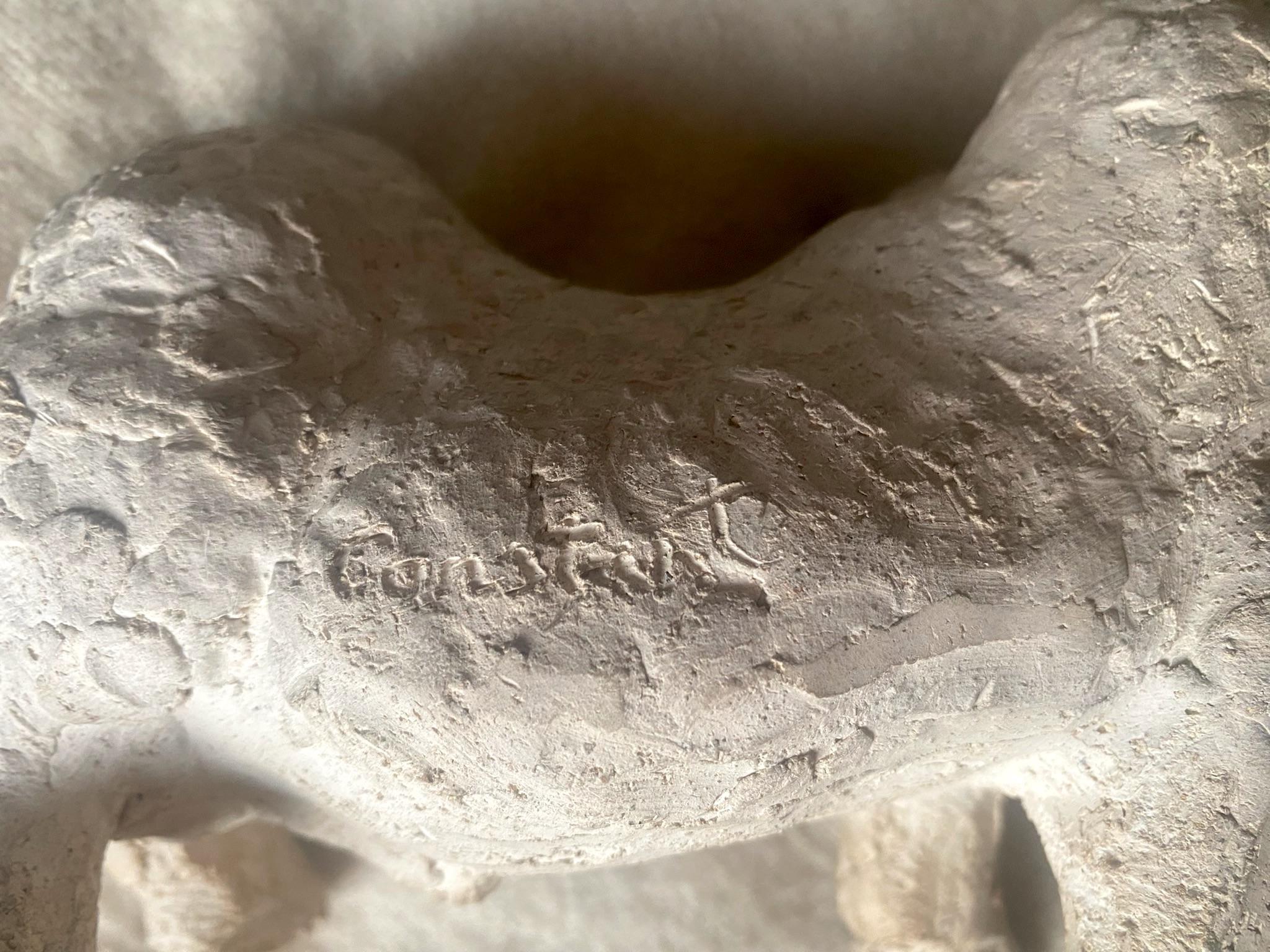 Taurus, A Characterful Guardian: Unique Hand-Modelled Bull Animalier Sculpture For Sale 2