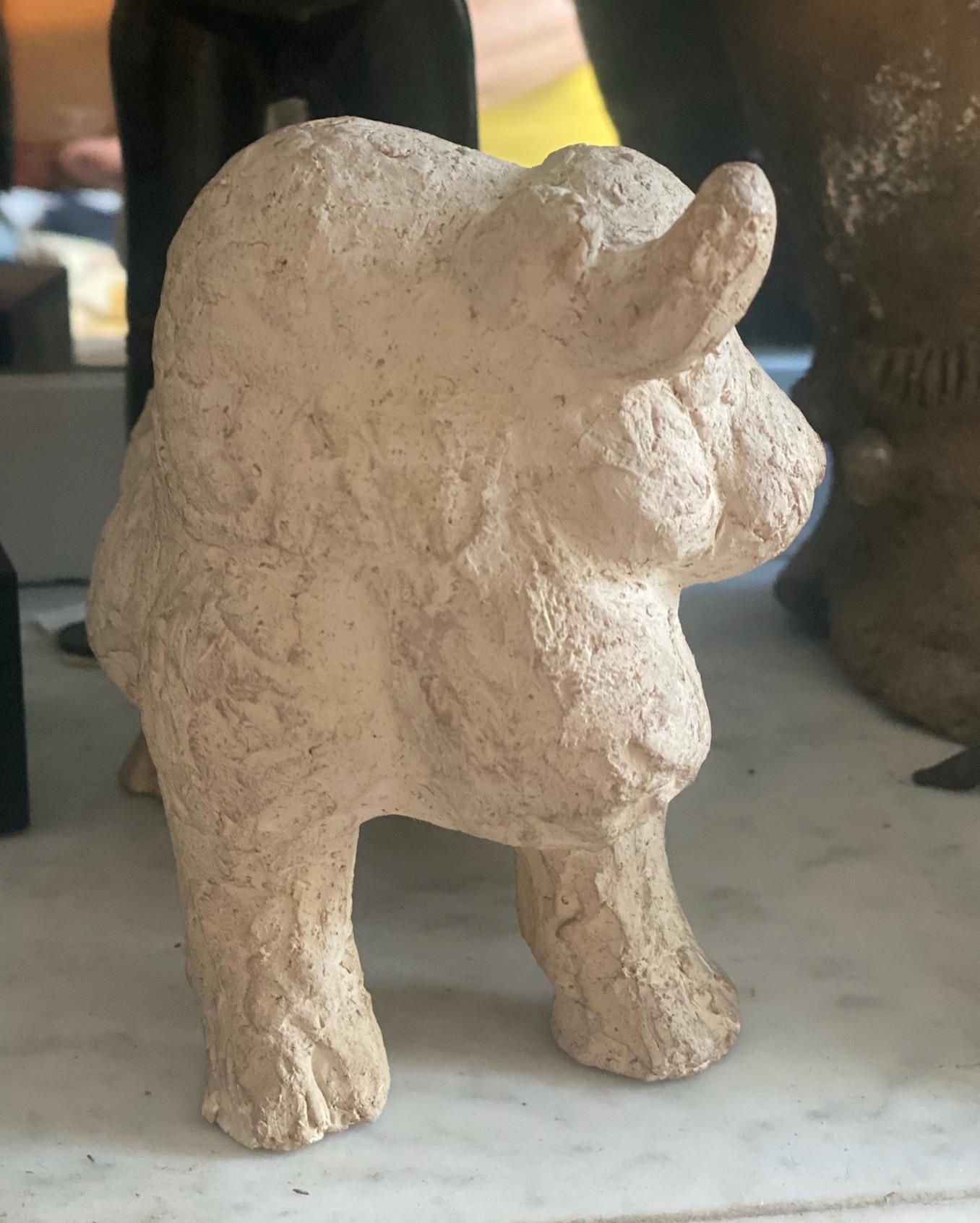 Taurus, A Characterful Guardian: Unique Hand-Modelled Bull Animalier Sculpture For Sale 5