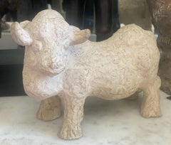 Taurus, A Characterful Guardian: Unique Hand-Modelled Bull Animalier Sculpture