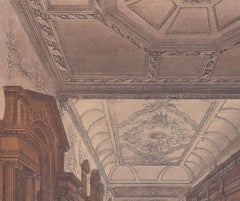 Biblioteca di Christ Church, Oxford incisione di Joseph Stadler per Ackermann