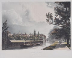 Queens' College, Cambridge 19th-century engraving by J Black for Ackermann