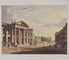 Antique The Clarendon Building, Oxford engraving by Joseph Stadler for Ackermann