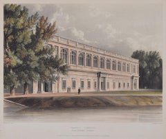 Trinity College, Cambridge Library engraving by Stadler after Westall