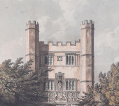 Trinity Gate, Trinity College, Cambridge engraving by Stadler after Westall