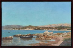 " CANNES " vu de l'île Sainte Marguerite 19ème