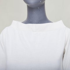 JOSEPH cremefarbenes Viskosemischung-Hi-Bateau-Neck Raglan-Sackkleid FR34 XS