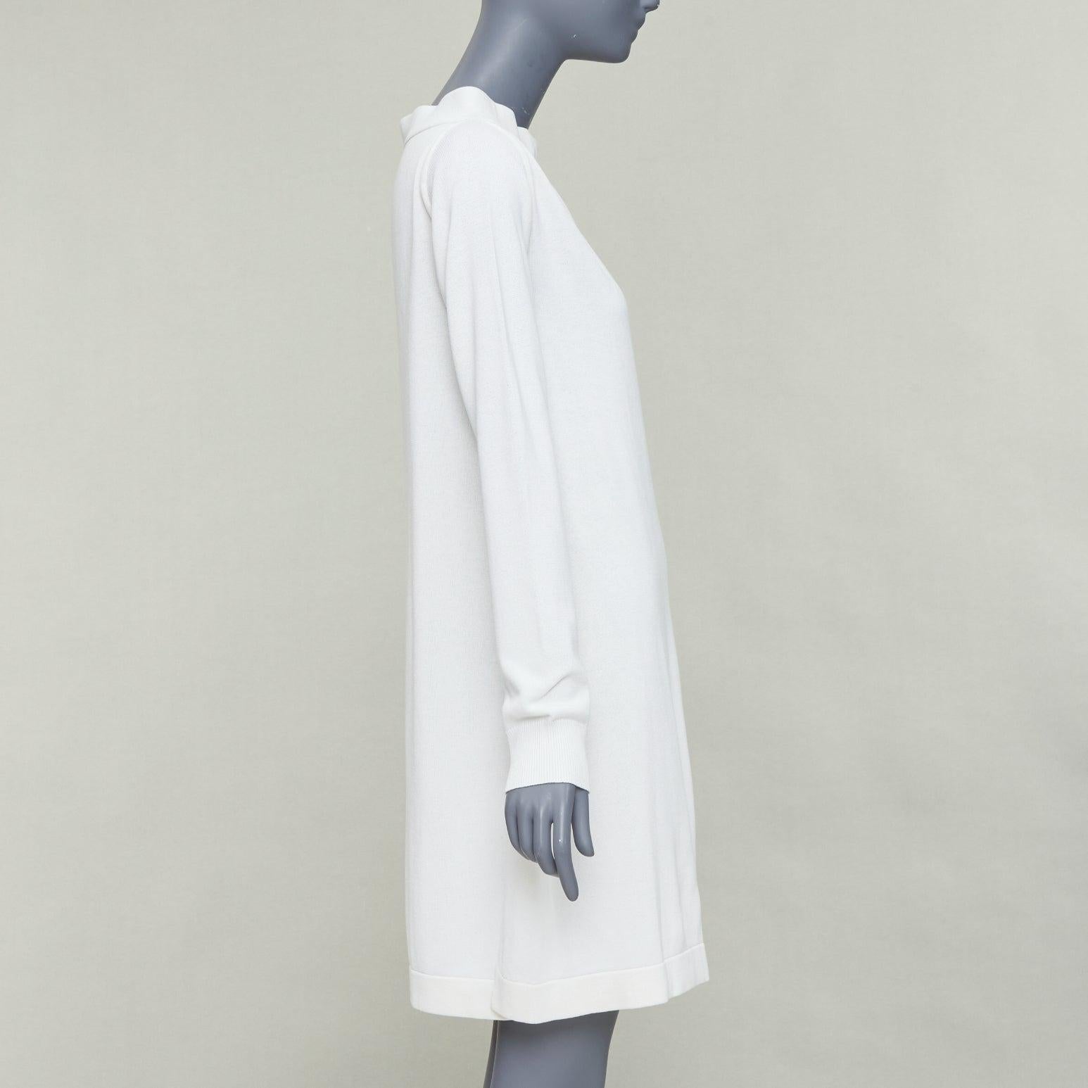 JOSEPH vestido saco raglán en mezcla de viscosa color crema con cuello barco FR34 XS en Bueno estado para la venta en Hong Kong, NT