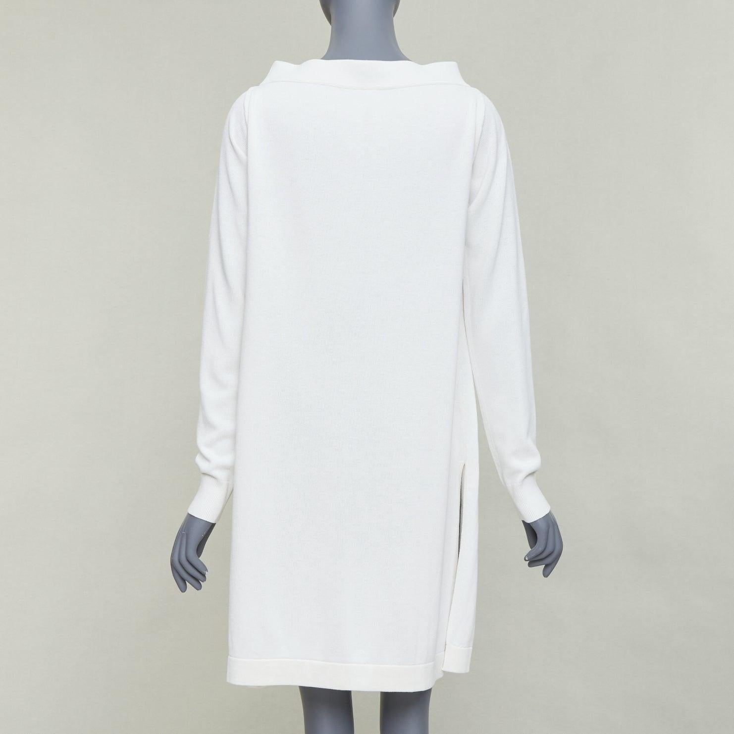 De las mujeres JOSEPH vestido saco raglán en mezcla de viscosa color crema con cuello barco FR34 XS en venta