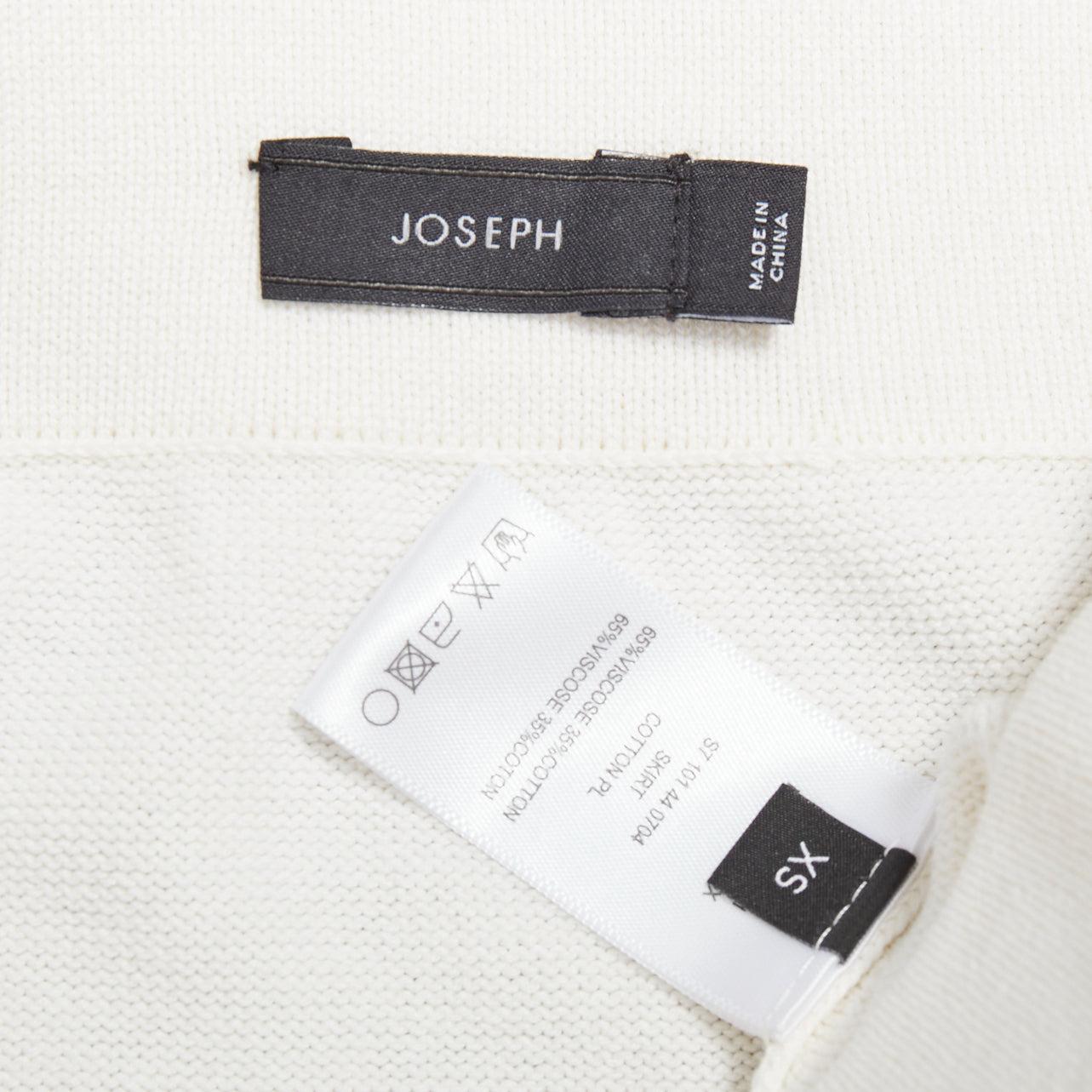JOSEPH vestido saco raglán en mezcla de viscosa color crema con cuello barco FR34 XS en venta 3