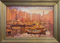 Joseph Crilley, "Harbor Camogli", Oil on Panel, 1992